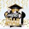 Beistle 11" Black & Gold 3-D Congrats Grad Centerpiece